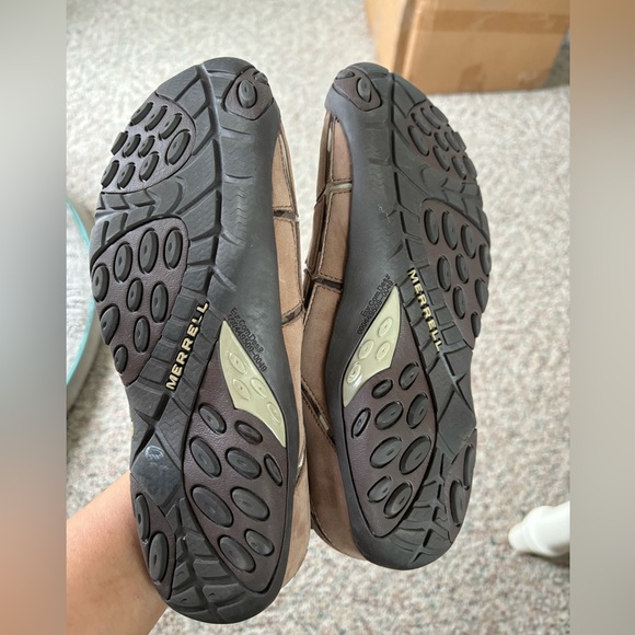 Merrell Size 8 US Women Mosaic Chocolate / Camo Brown Slip on Shoes - Picture 7 of 9